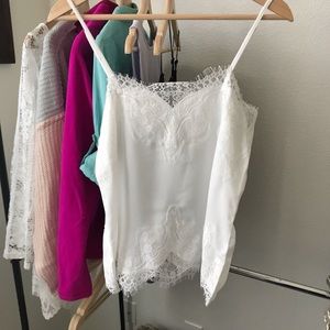 New white lace cami